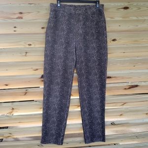 Jones New York Snake Print Corduroy Pants